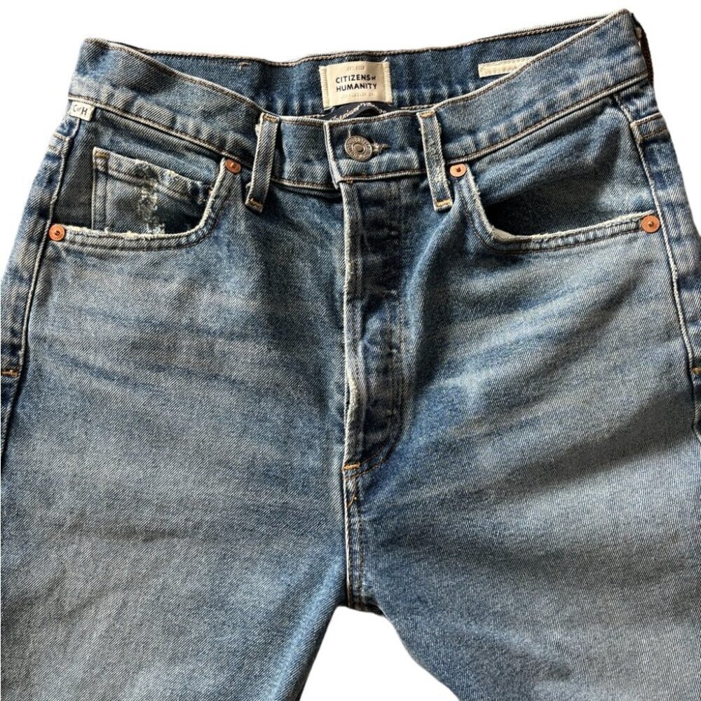 Citizens Of Humanity Women's Straight Leg Jeans - Medium Blue